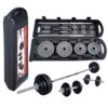 50Kgs ADJUSTABLE CAST IRON DUMBBELL & BARBELL SET